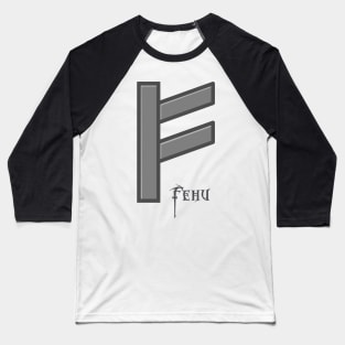 Fehu Rune Baseball T-Shirt